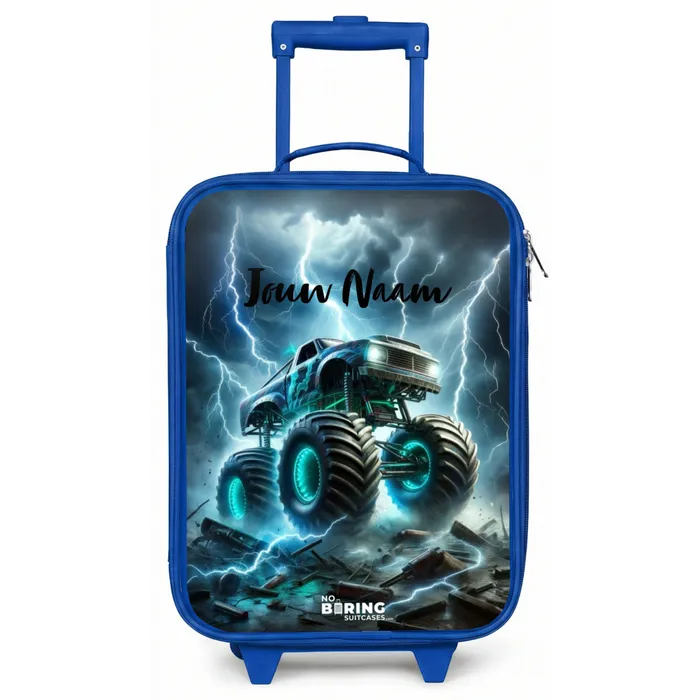 Thunder Wheels Kinderkoffer - Blauw klein -zz3dotto