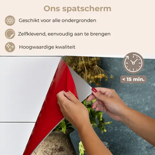 Stilte voor het Koken keuken achterwand spatscherm klein -spatscherm_NL