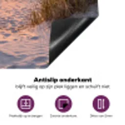 Strand - Zonsondergang - Natuur - Landschap Inductie beschermer vinyl 3mm middel -zzzzzzz-cc-onderkant