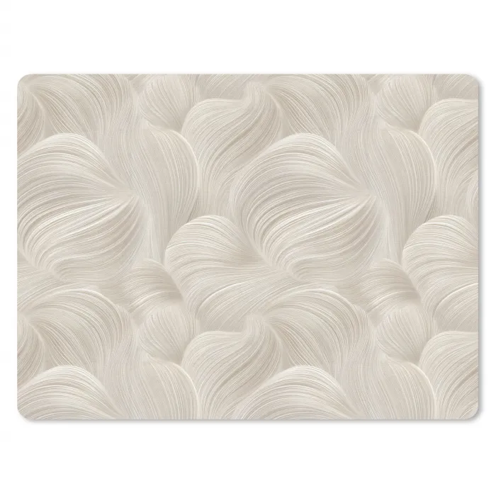 Lijnen - Waaier - Beige muismat rubber klein 262 -3d