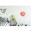 Schelp - Roze - Ribbels Wandcirkel aluminium klein -kinderkamer