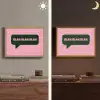 Roze - Tekstwolk - Groen - BLAH BLAH BLAH Light Box met batterij (Wandlamp) middel -sfeer3