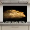 Zand - Goud - Zwart - Luxe - Kunst keuken achterwand spatscherm klein -3d_website