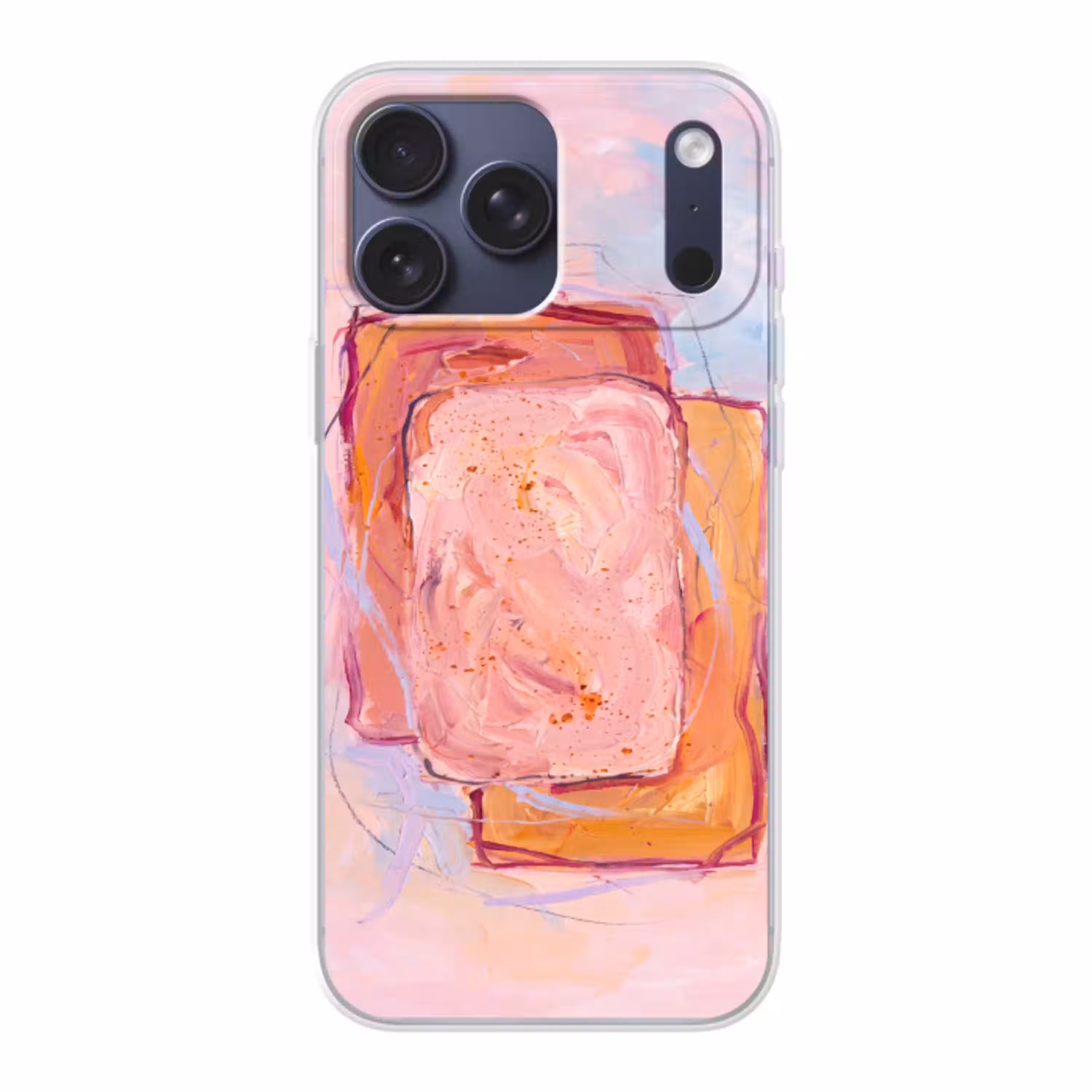 Abstract - Vormen - Modern - Roze Telefoonhoesje iPhone 17 Pro Max klein -3d
