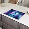 Eenhoorn - Sterren - Magisch - Blauw Inductie beschermer vinyl 3mm klein -sfeer8