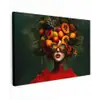 Vrouw - Vruchten - Papaja - Ananas canvas 2cm klein -z3d