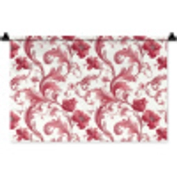 Barok - Patroon - Rood Wandkleed katoen klein 269 -zz3d