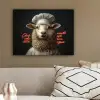 neon-schaap-koksmuts-5-4 canvas 2cm klein -sfeer3