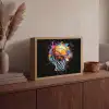 Graffiti - Sport - Basketbal - Basket Light Box met batterij (Wandlamp) middel -sfeer2