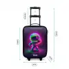 Space karate neon Kinderkoffer - Zwart klein -productfoto_formaten