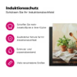 Potten - Kruiden - Hout Inductie beschermer vinyl 3mm klein -zzzzzzz-lf-ups