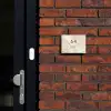 Beige marmer - Modern Naambord Rechthoek middel -sfeer1-rechthoek-S