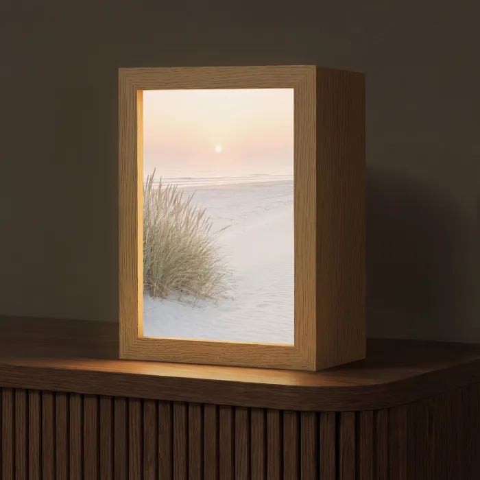 Horizon - Duinlandschap - Zand Light Box met kabel (Tafellamp) klein -z3d_website