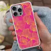 Bladeren - Nerven - Grafisch - Roze Hoesje iPhone 16 Pro Max met koord klein -sfeer3