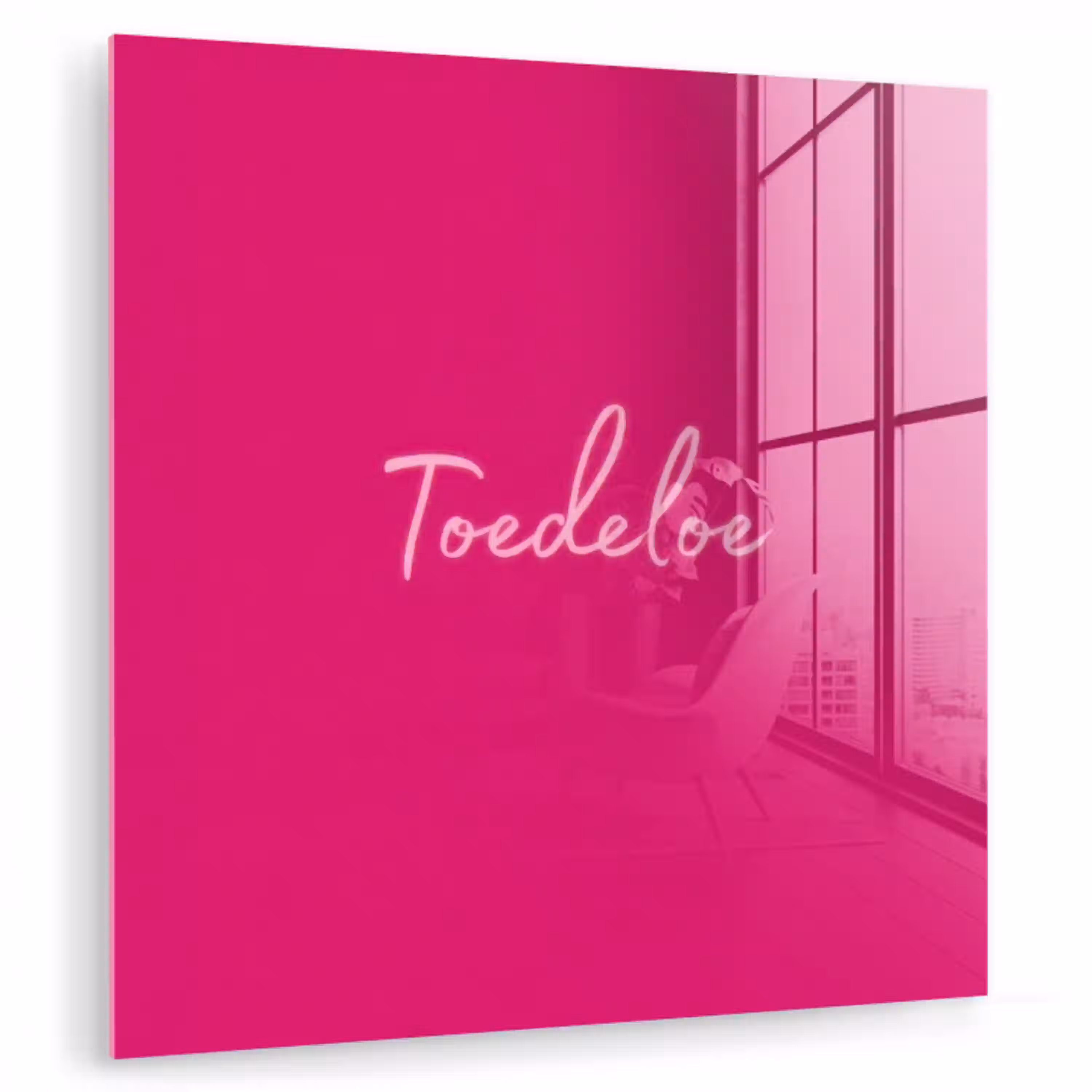Toedeloe - Roze plexiglas 5mm klein -zzzproduct_nieuw