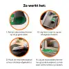 Amor - Valentijn - Groen - Tekst Inductie beschermer vinyl 3mm klein -zzzzzzz-td-werking