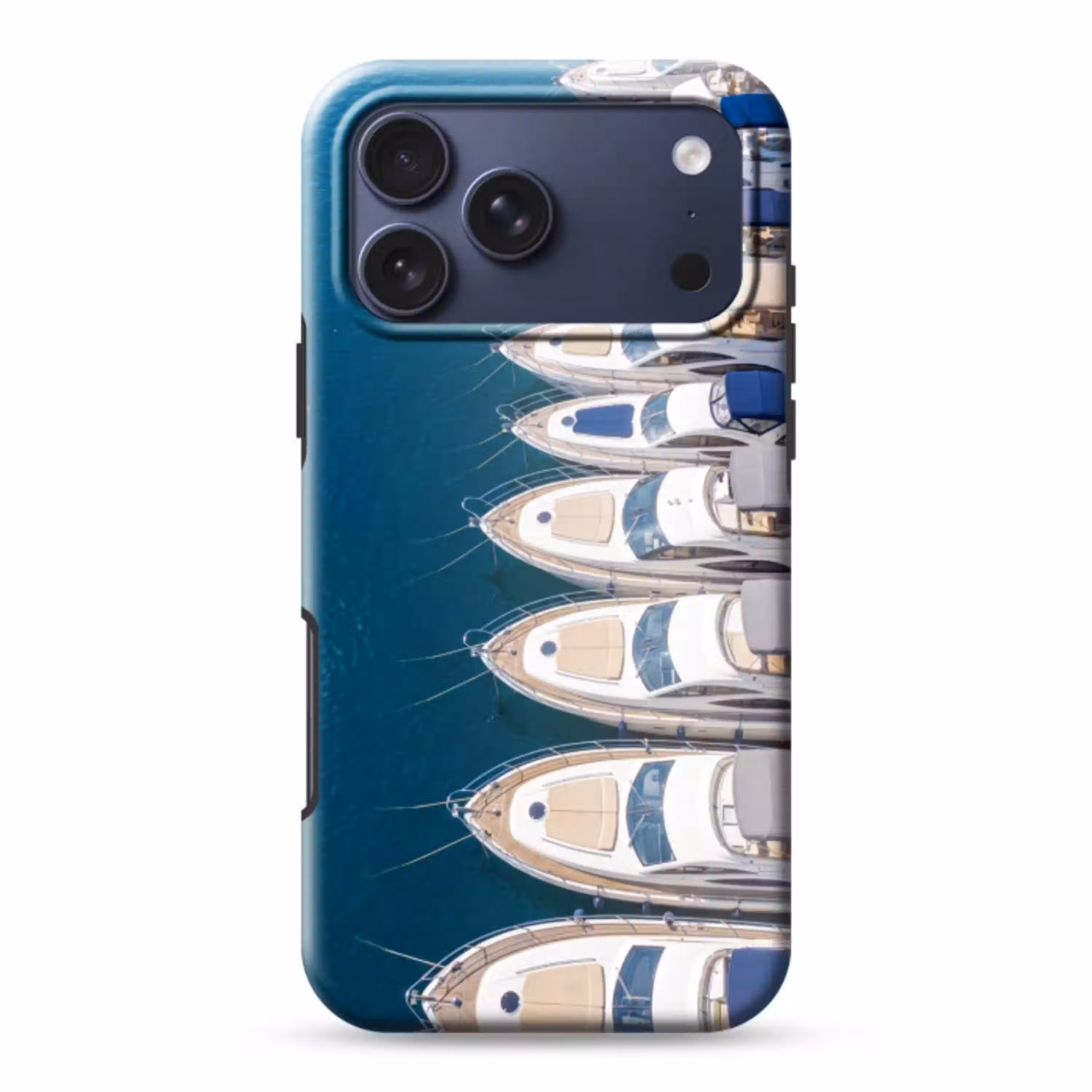 Boot - Jachthaven - Water - Zomer - Blauw Toughcase MagSafe Apple iPhone 17 Pro Max klein -3d