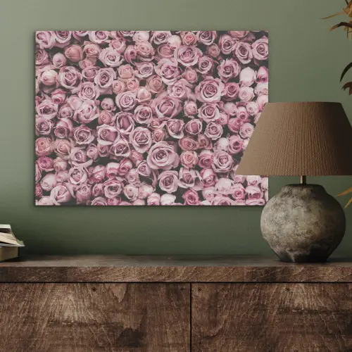 Bloemen - Rozen - Natuur - Roze - Botanisch PET vilt klein -sfeer2