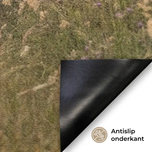 Hek - Natuur - Mist - Veld Deurmat klein -antislip_NL