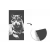 Wilde dieren - Wolf - Zwart - Wit fotobehang vinyl groot -3d