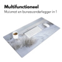 Duinen - Sneeuw - Strand - Winter - Serene Muismat XXL klein -sfeer4