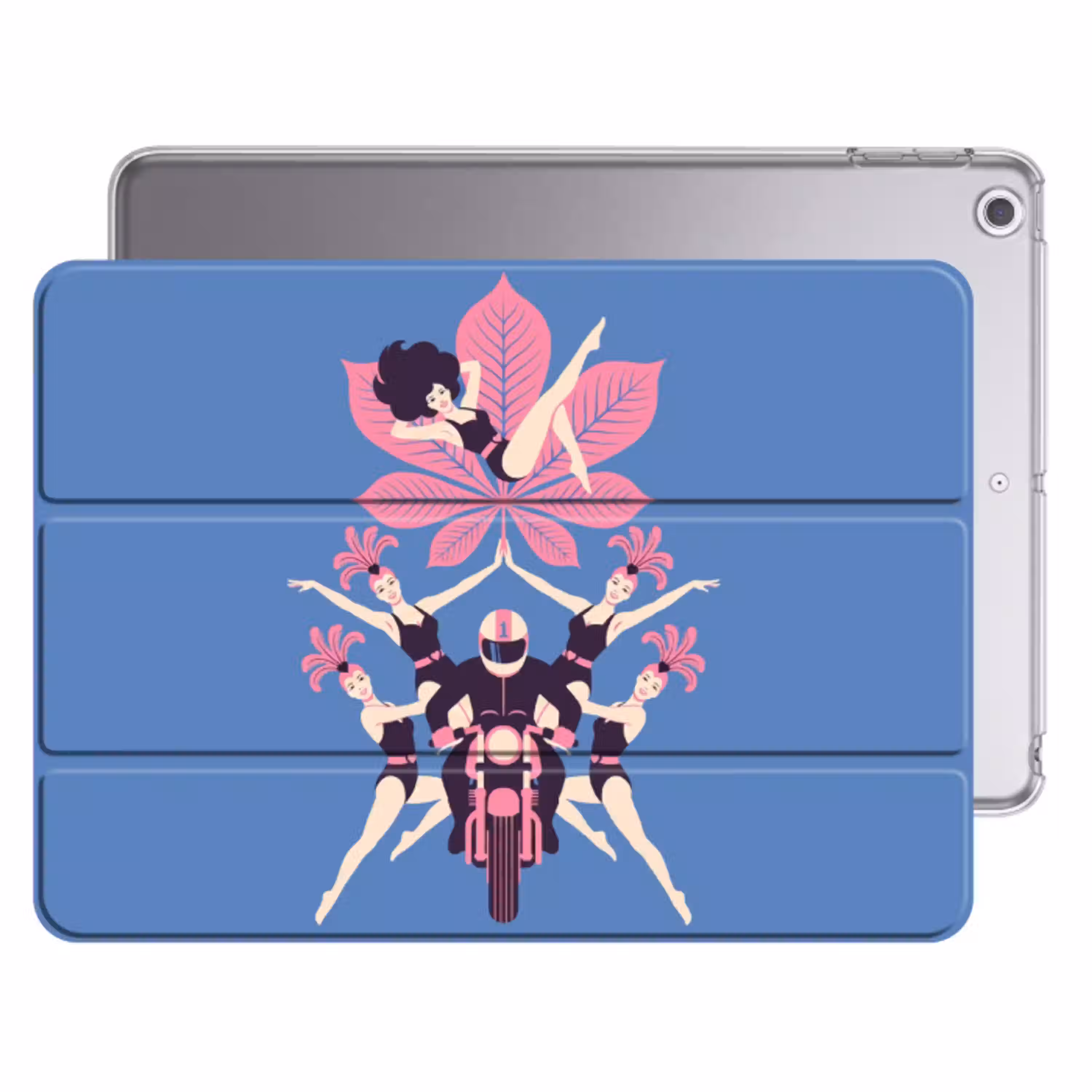 Mensen - Dans - Motor - Retro - Roze Apple iPad 2017 middel -threedimensional_3d_global