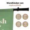 Tekst - Groen - Sierlijk - Letters Wandkleed katoen klein -sfeer2