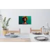 Vrouw - Hoodtooi - Tropisch - Fruit - Druiven Muursticker klein -eettafel
