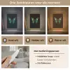 Vlinder - Groen - Opvallend Light Box met kabel (Tafellamp) klein -USP_lichtkleurNL