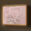 Amandelbloesem - Kunst - Van Gogh - Roze Light Box met batterij (Wandlamp) middel -z3d_website