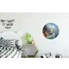 Zeilschip - Zee - Rotsen - Wolken Wandcirkel aluminium klein -kinderkamer