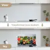 Symfonie van Superfoods keuken achterwand spatscherm klein -voor_na_NL