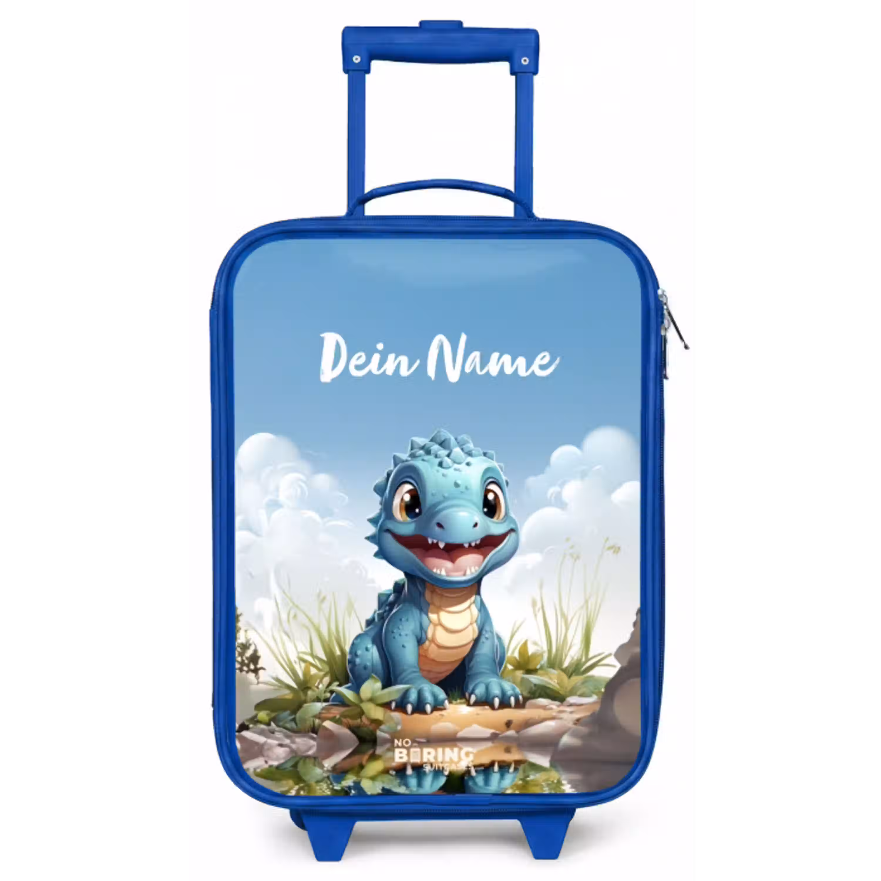Darius Dino Kinderkoffer - Blauw klein -zz3dotto