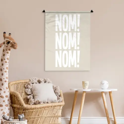 Beige - Vintage - Japandi - Decoratie Wandkleed katoen klein -wsfeer5_kind