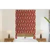 Rood - Beige - Patroon - Lijnen fotobehang vinyl groot 64 -bed