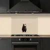 Beer - Donkerbruin - Minimalistisch keuken achterwand spatscherm klein -sfeer1