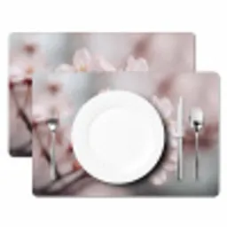 Bloesems - Meeldraden - Geel - Wazig Placemat vinyl groot -zzsfeer2_Kitchenyeah-website