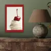 Cupcake - Kers - Rood aluminium wit klein -sfeer2