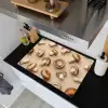 Kastanje Champignons - Beige Inductie beschemer met haakjes klein -sfeer1