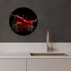 Peper - Rood - Zwart - Water - Groente KitchenYeah - Keuken - Wandcirkel Forex klein -sfeer1