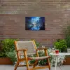 Stad Kuala Lumpur - Skyline - Wolkenkrabbers - Water Tuinposter op houten frame 2 cm dik klein -sfeer3