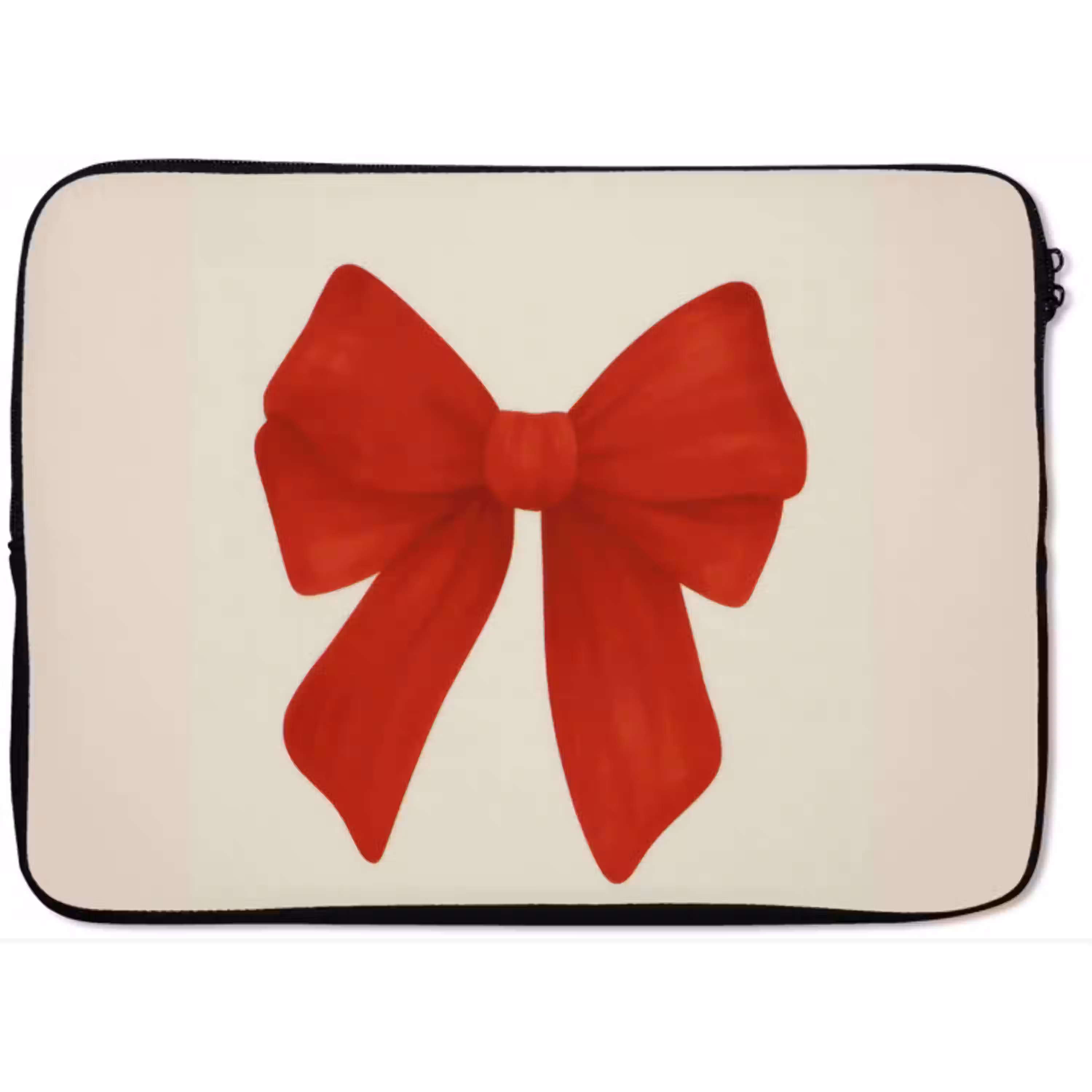 Strik - Symmetrisch - Rood - Lint laptophoes neopreen klein -zkaufland3dotto