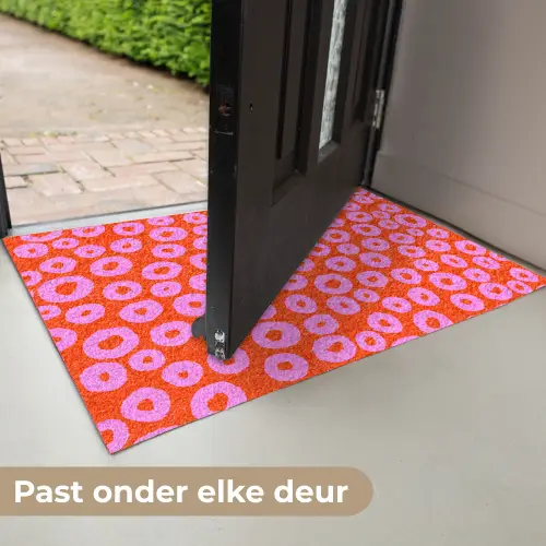 Rondjes - Roze - Rood Deurmat klein 898 -USP_NL