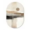 Minimalistisch - Landschap - Dimensie Wandcirkel Ovaal Forex klein -3d