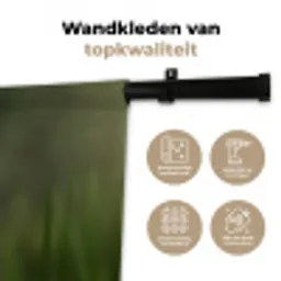 Bloem - Gladiolen - Zalmroze Wandkleed katoen klein -sfeer2