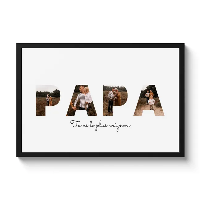 Affiche encadrée pour Papa