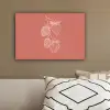 Minimalistisch - Illustratie - Aardbei - Tak canvas 2cm klein -sfeer3
