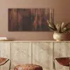 Hout - Planken - Vintage - Donkerbruin PET vilt middel -sfeer4