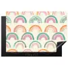 Regenboog - Pastel - Patroon Inductie beschermer vinyl 3mm klein -3d