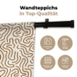 Minimalistisch - Patroon - Terracotta Wandkleed katoen klein 269 -tsfeer2_DE